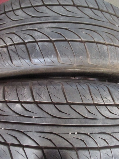 旧車 当時物 ロンシャン 6.5J 114.3 中古ホイール 2本セット タイヤ