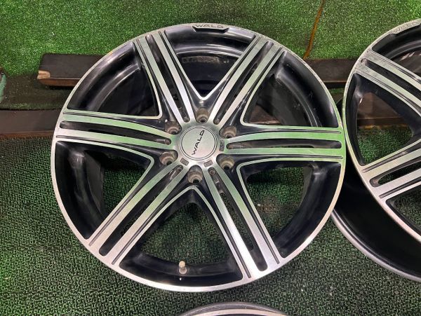 WALD マホラ 24インチ ホイール ブラック/シルバー 1本(WALD WALD マホラ 24インチ ホイール ブラック/シルバー 1本(WALD
