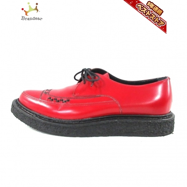 サンローランパリ SAINT LAURENT PARIS シューズ 41 - レザー レッド×黒 メンズ 靴