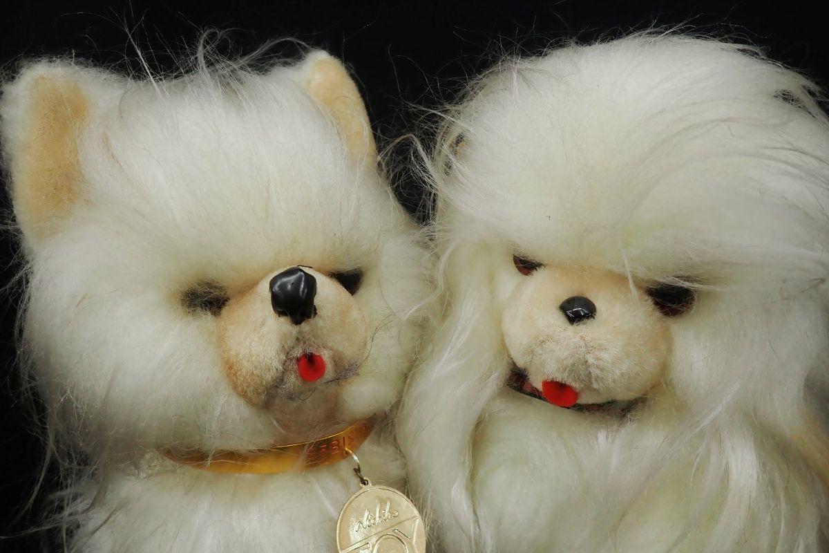 昭和レトロ ぬいぐるみ 犬 ニチボートイ 吉徳 他 最大全長約33㎝/消費