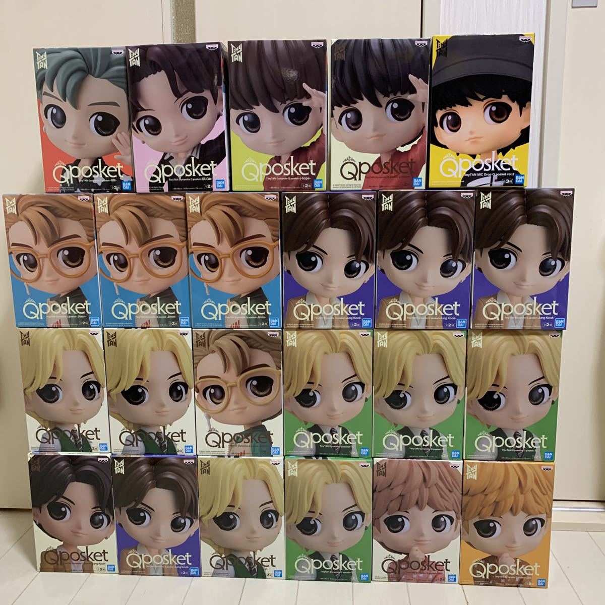 未開封・Tiny TAN Q posket 23個 セット V Jin Kook jimin RM SUGA j-hope Qposket キューポス　BTS タイニータン