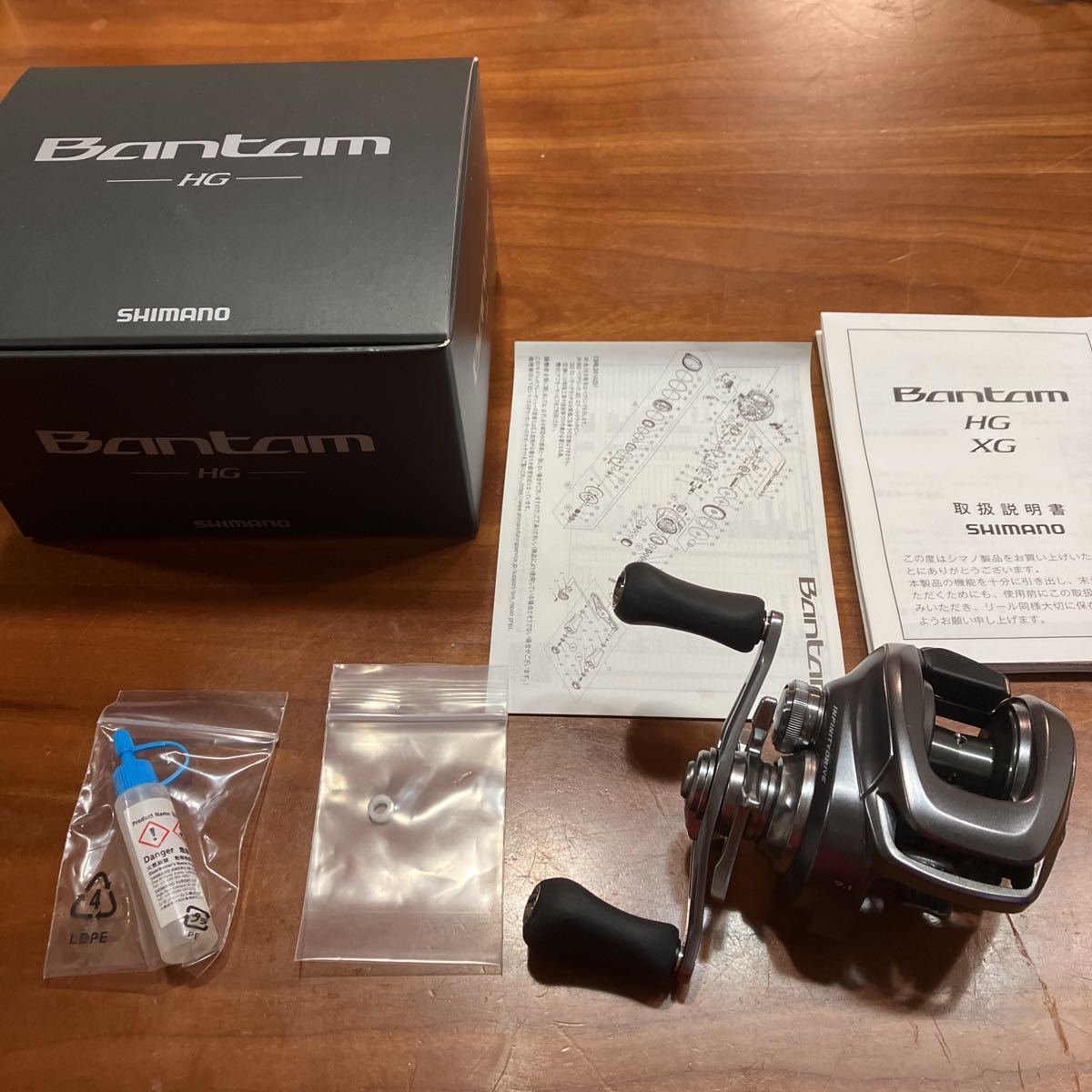 シマノ 22バンタム HG　右　ウォームシャフトブッシュ部をベアリングに交換済み　美品