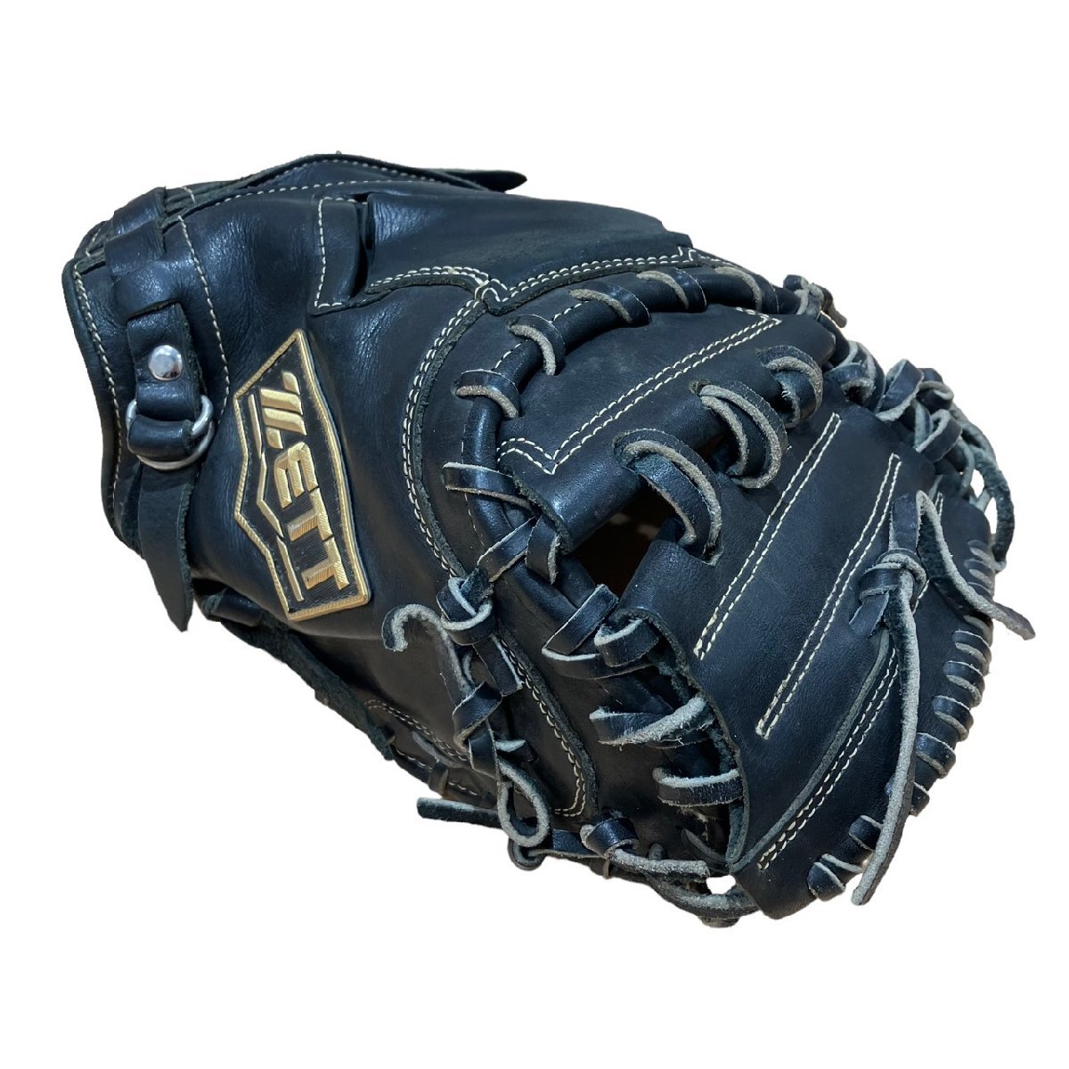 ZETT 硬式 キャッチャーミット グローブ 捕手用 右利き ブラック系