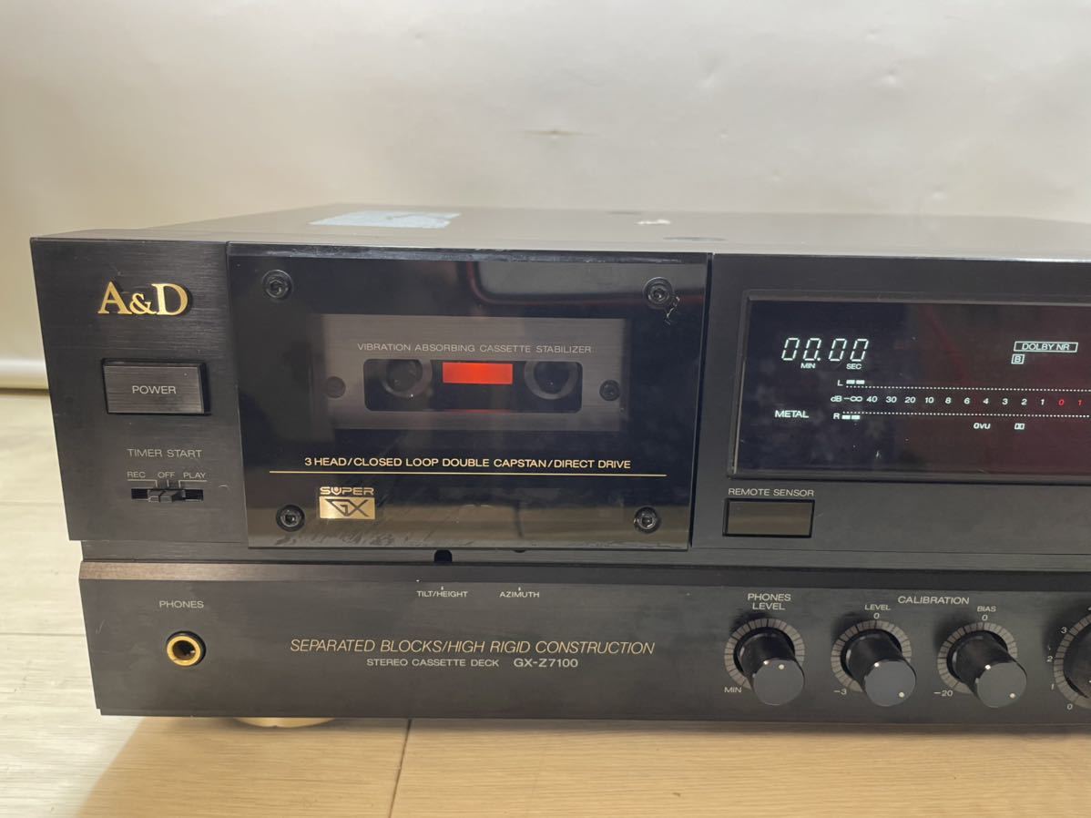 A&D 3ヘッドカセットデッキ GX-Z7100 現状品 A&D ステレオ