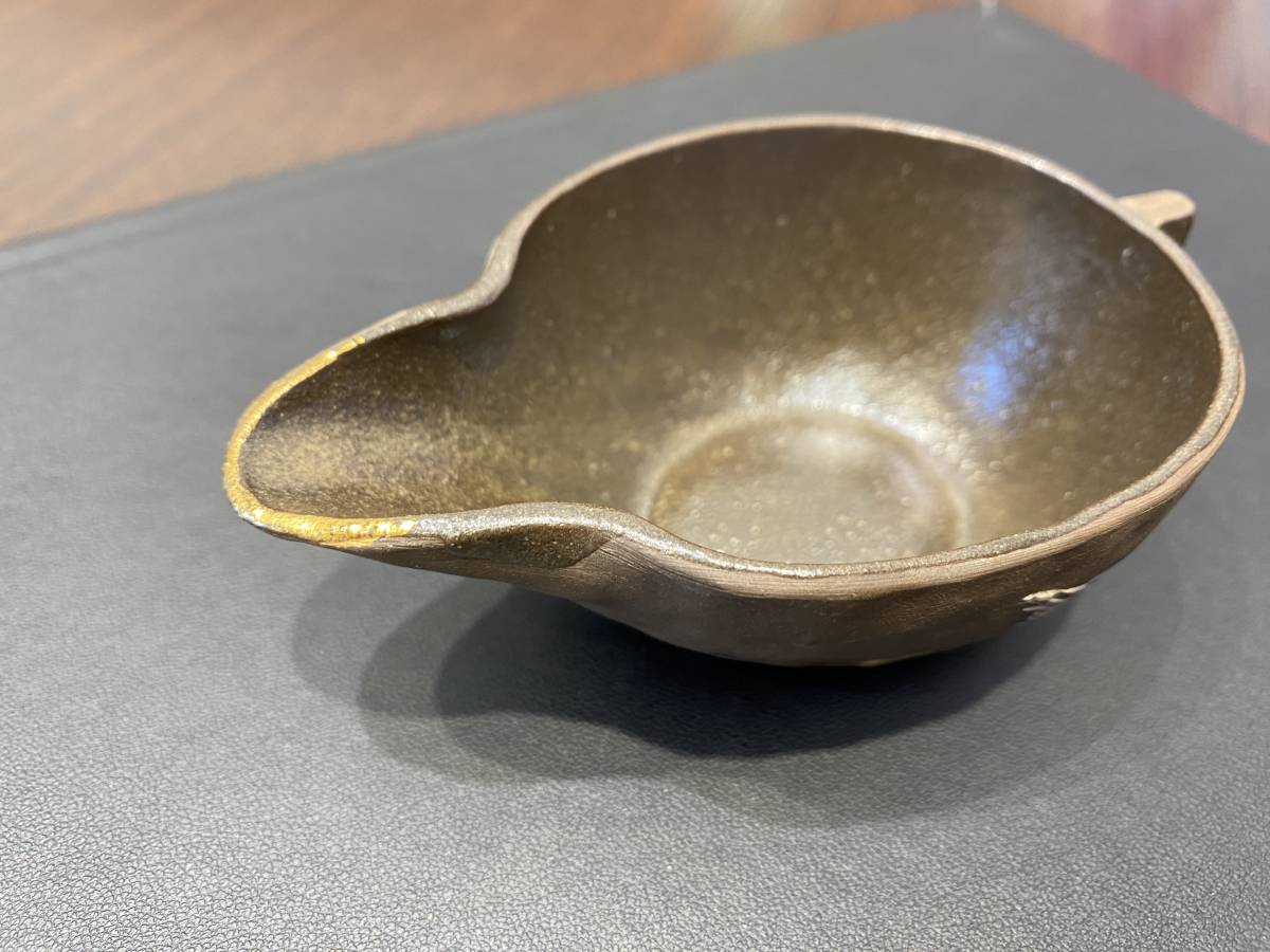 蔵出し コレクター 煎茶道具 茶道具 萬吉在銘 湯冷まし 茶荷 57.8g 