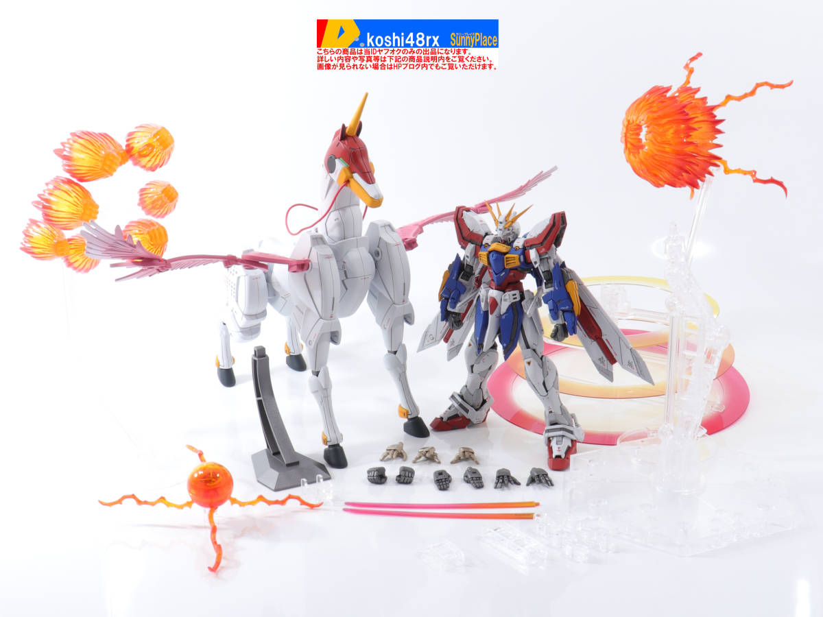 RG 1/144 ゴッドガンダム＆風雲再起 塗装済完成品 機動武闘伝G 