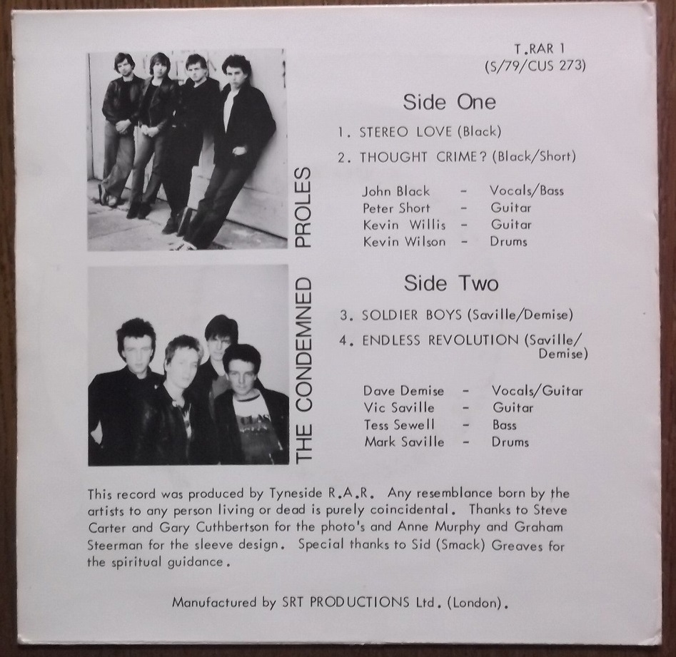 試聴可 70's punk/power pop パンク天国 Proles /The Condemned