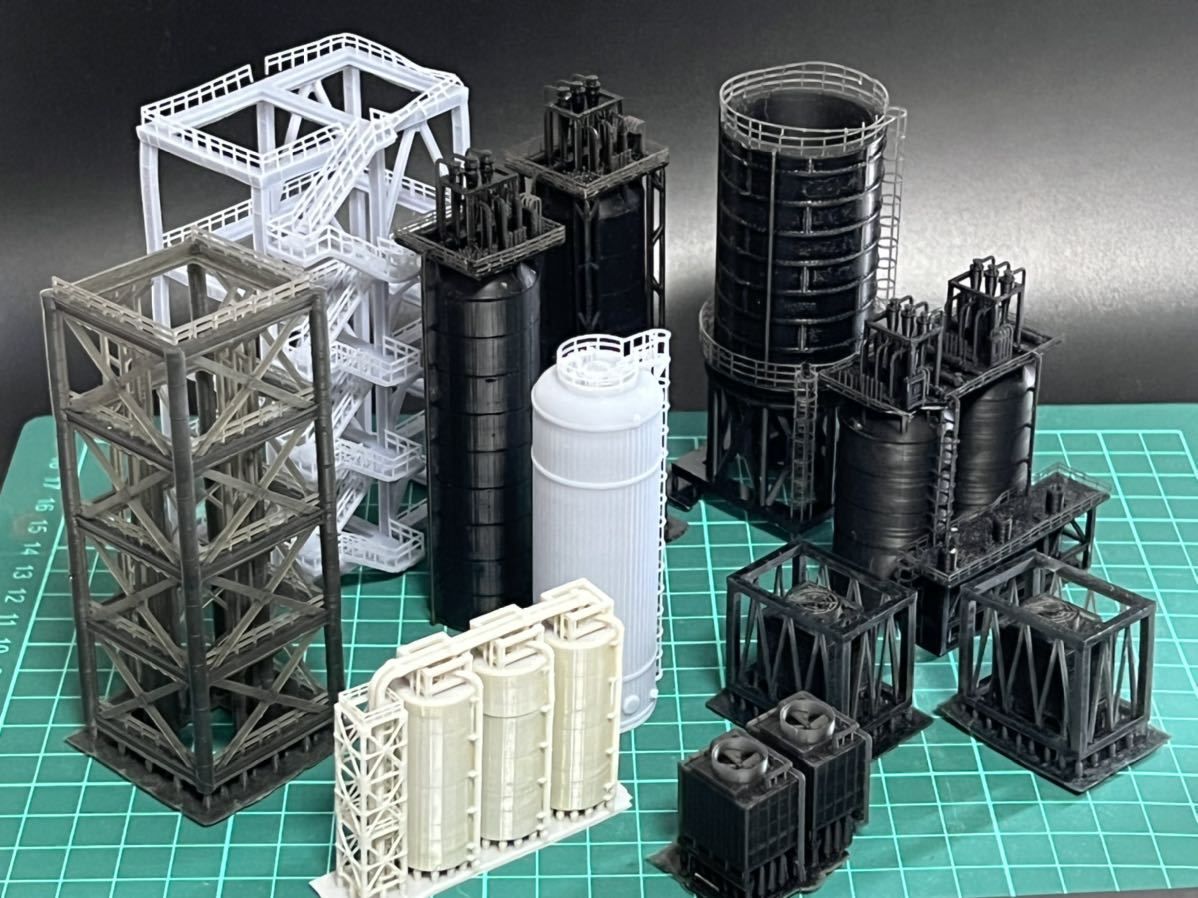 Nゲージ 工場ストラクチャー　ジャンク11点