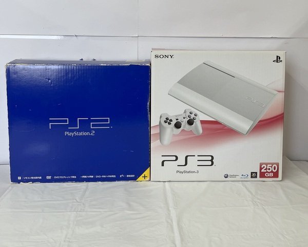 【SONY/ソニー】PS2 SCPH-50000/PS3 CECH-4000B 250GB コントローラーなし 動作確認済 初期化済 中古品/kb2492