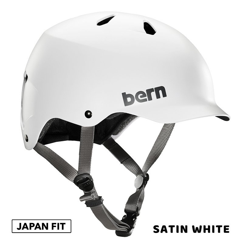 bern（バーン）WATTS ジャパンフィット ヘルメット サテンホワイト XXL