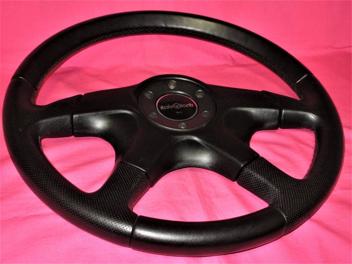 5029 正規品 italvolanti イタルボランテ ドルチェ 37Φ ブラックレザー