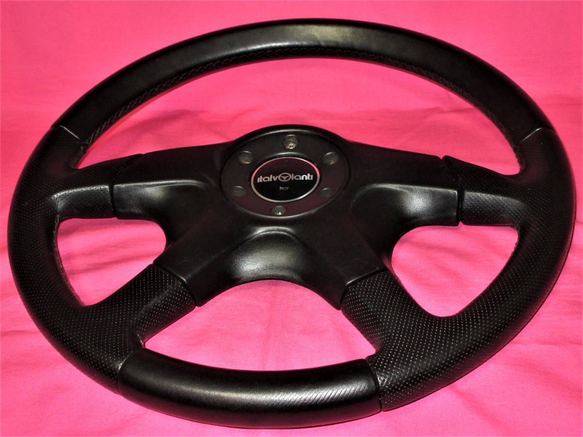 5029 正規品 italvolanti イタルボランテ ドルチェ 37Φ ブラックレザー