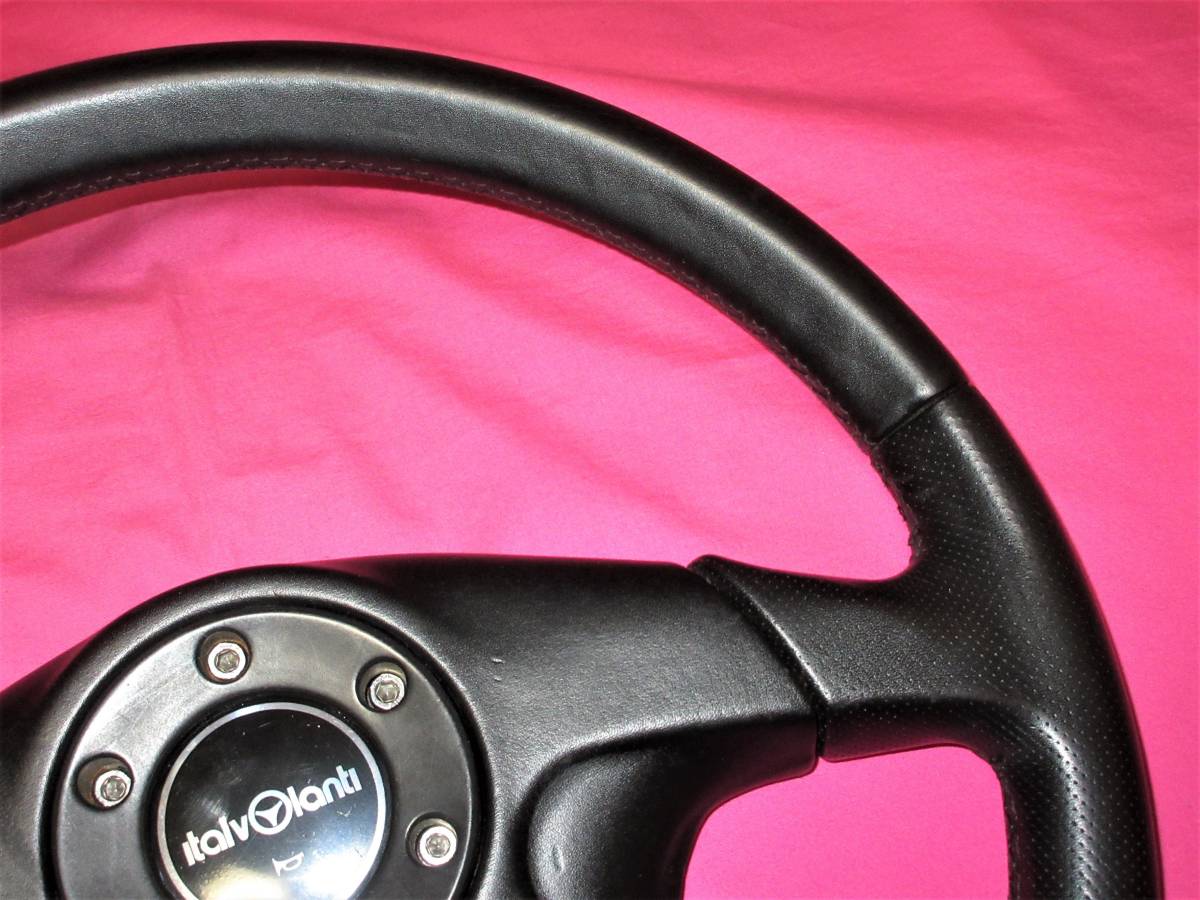 5029 正規品 italvolanti イタルボランテ ドルチェ 37Φ ブラックレザー 