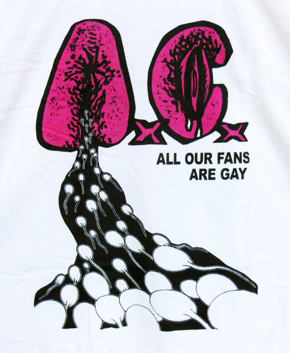 AxCx Tシャツ　Anal Cunt　size XL White