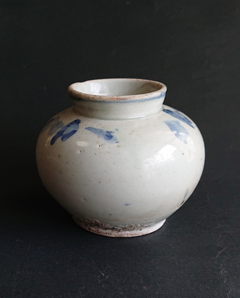 李朝 壺 染付 小壺 韓国