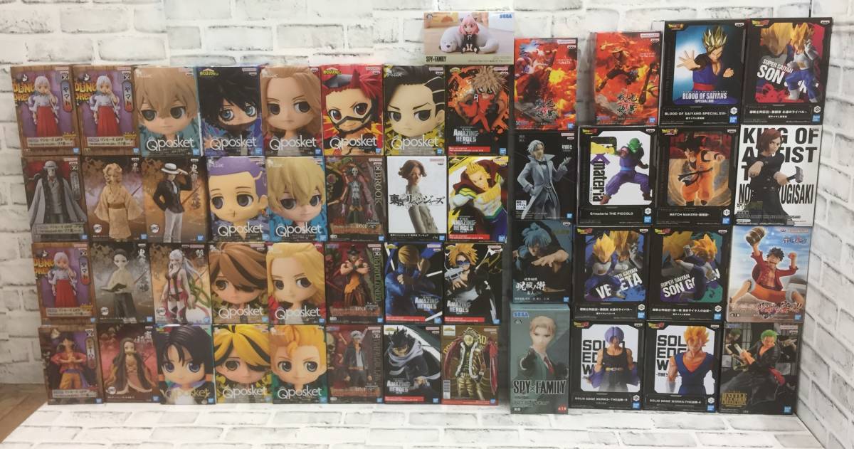 〇まとめ 1円スタート 未開封品49個セット ジャンプ系その他 フィギュア ドラゴンボール ワンピース 　ヒロアカ　呪術廻戦　他