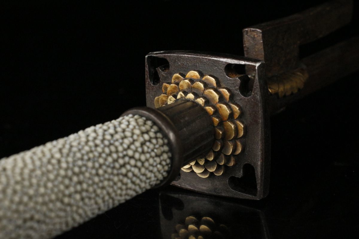 爆買い，豊富な 【LIG】時代本歌 鉄地 十手 40㎝ 鮫皮