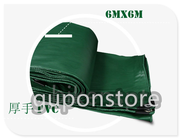 品質保証☆PVCコーティング 荷台/トラック エステルシート 雨避けカバー 日焼け止め 厚手帆布 完全防水 ☆サイズ：6mx6m