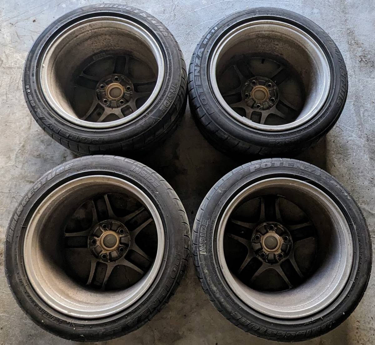 マツダ RX7 FD3S 純正アルミホイール 16インチ8j＋50 PCD114.3 5穴 4本