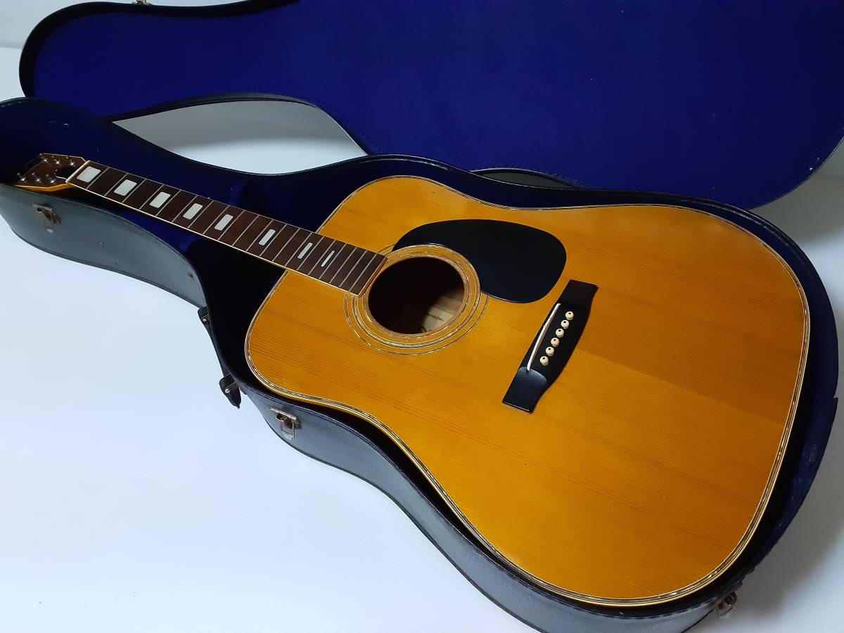 ☆ジャンク Tomson D-38 ハードケース付き アコースティックギター 