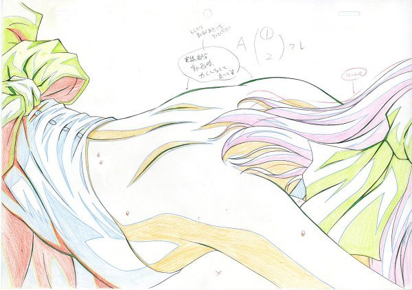 ★Fate/stay night / フェイト 直筆の原画5枚Set / ドレスのセイバー（Saber） / 13