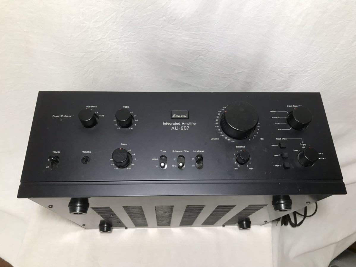 完全ジャンク品SANSUI プリメインアンプ AU-α607 サンスイ