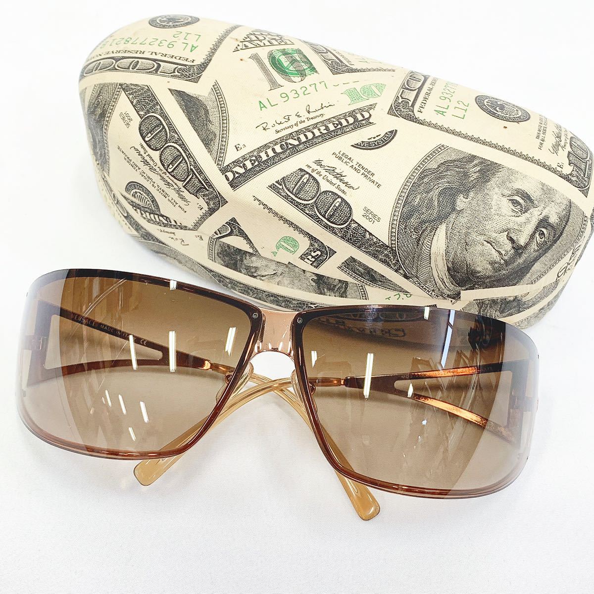 ヴェルサーチ サングラス ブラウン 赤字超特価，豊富な 美品 Versace ヴェルサーチ サングラス MOD 2045