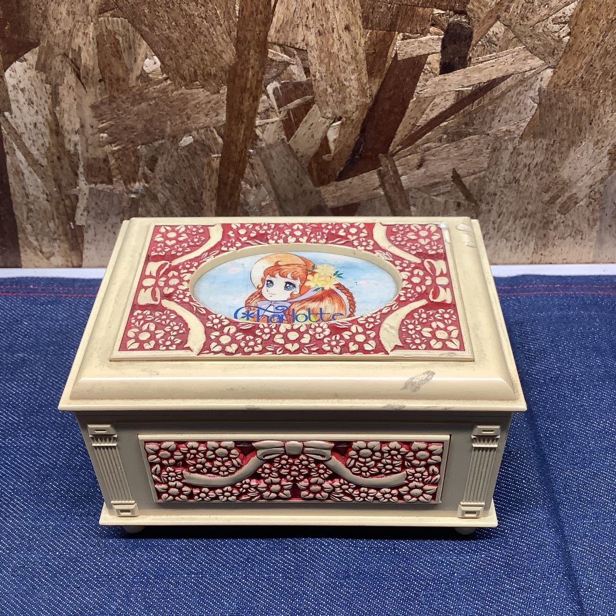 【Sえ108】ポピー　若草のシャルロット　オルゴール　昭和レトロ　当時物