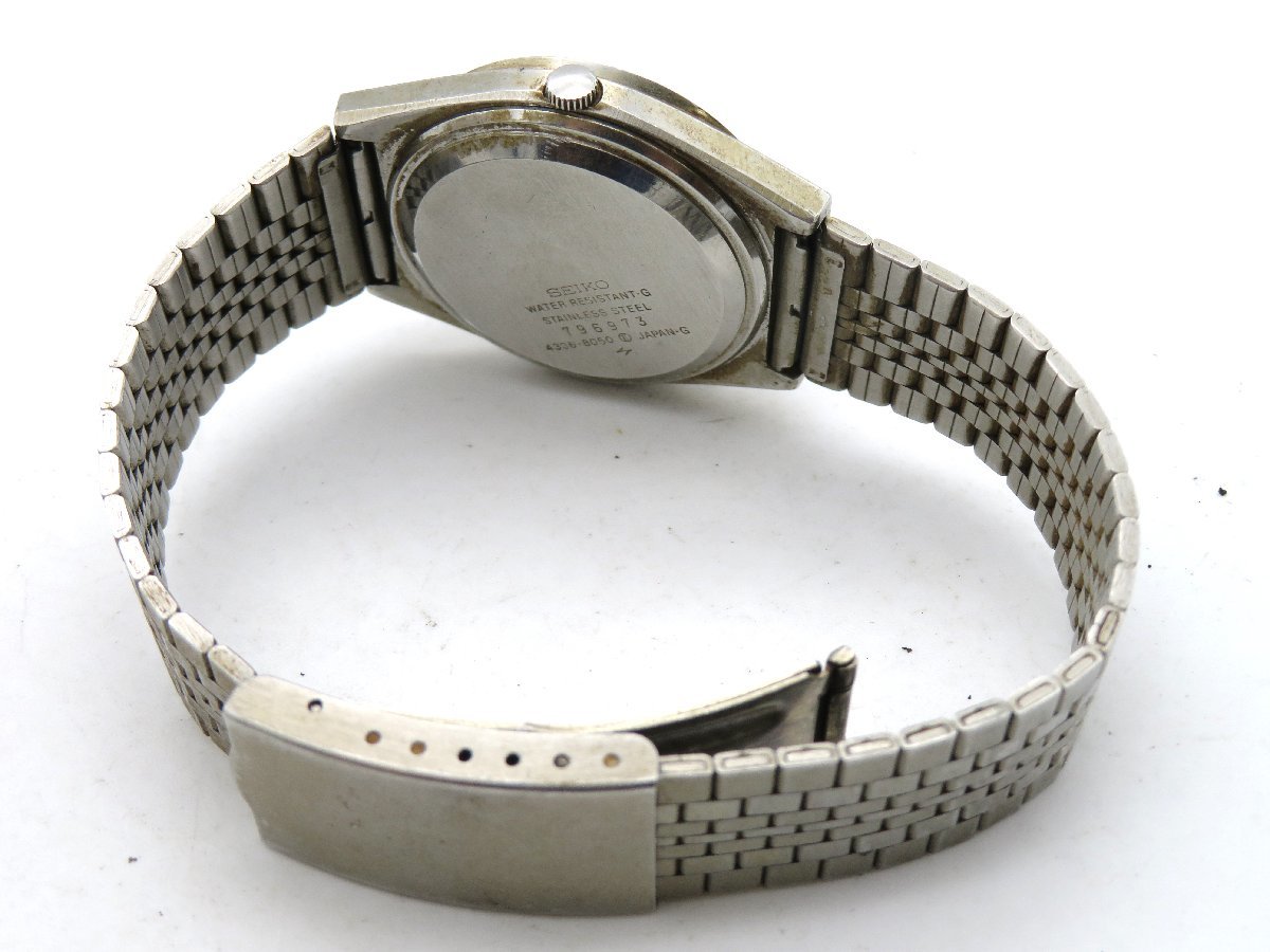 4336-8050 セイコー II Type Seiko SEIKO Quartz Watch シルバー文字盤