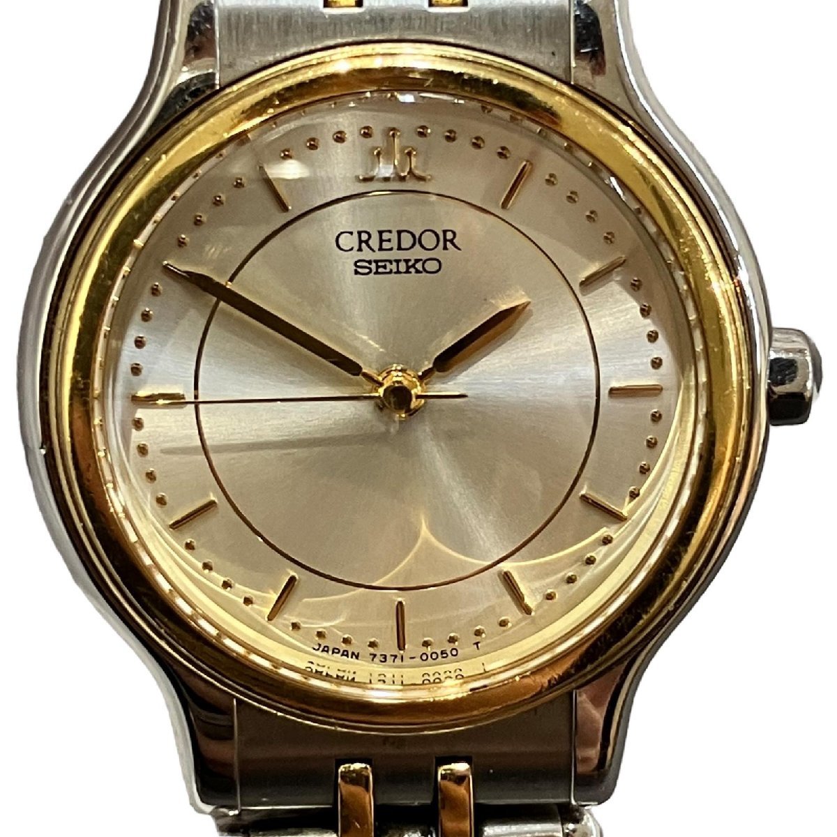セイコー CREDOR クレドール 7371-0040 クォーツ 腕時計 SEIKO セイコー SEIKO セイコー クレドール 18KT×SS 7371-0040