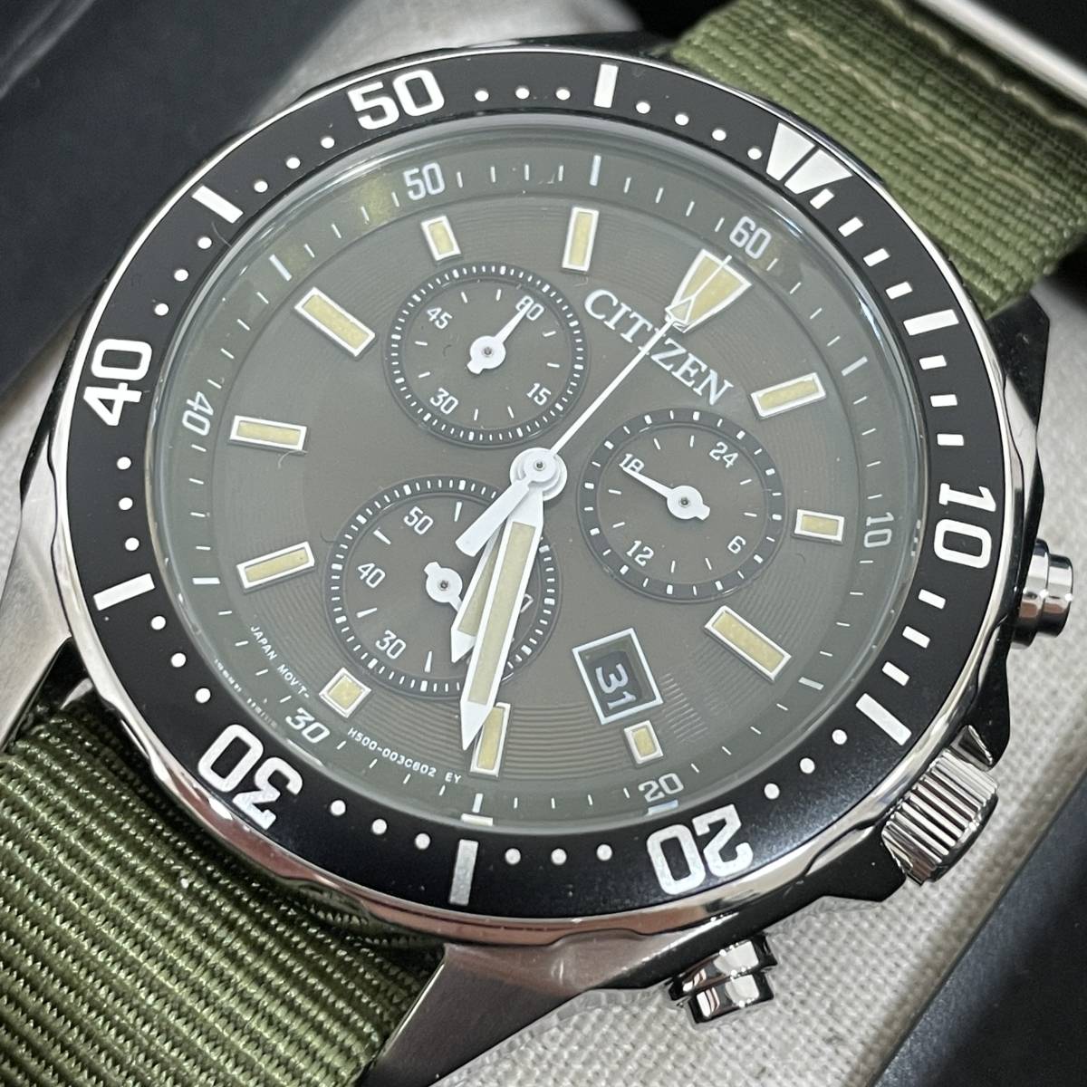 未使用保管品 CITIZEN シチズン クロノグラフ H500-002C602 腕時計 