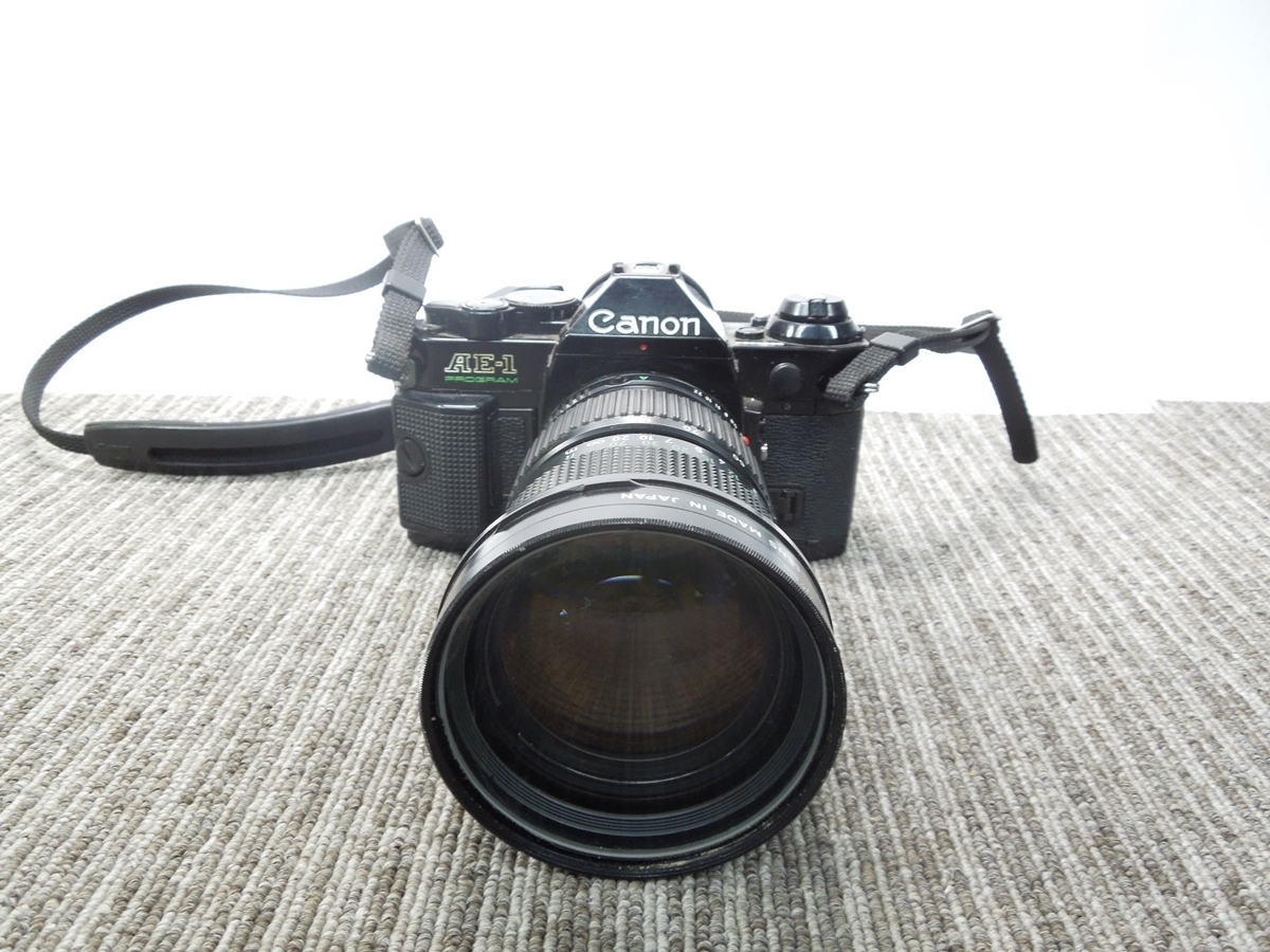 ★き4-515 キヤノン フィルムカメラ AE-1 / レンズ 35-105mm レンズ・ミラー汚れ ジャンク品