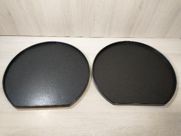 木箱付き】 漆器 輪島塗 卓上膳 5客 半月膳 輪島塗 5客 五客