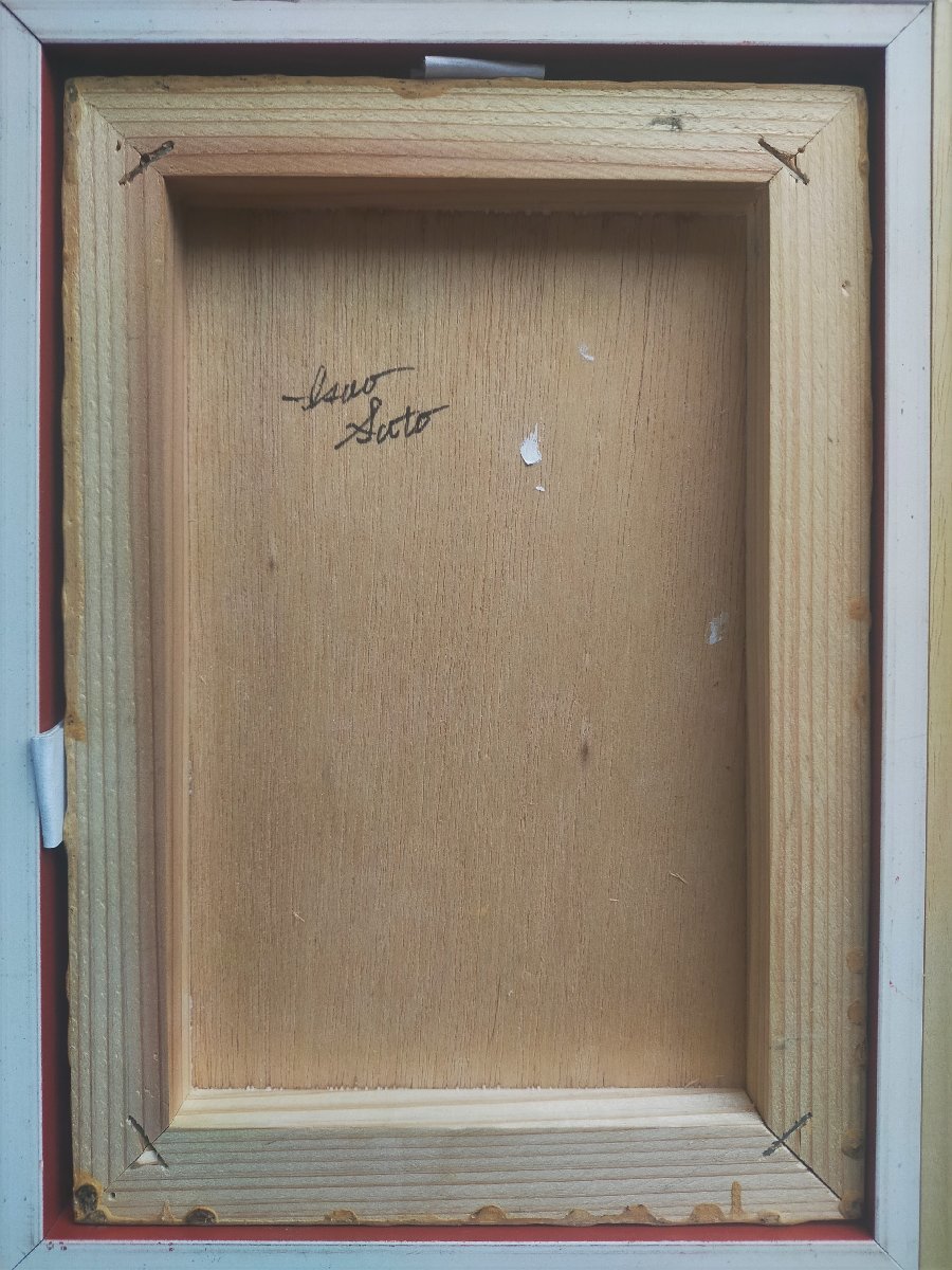 直筆サイン 真作保証小島功「カッパ美人」染付陶板画 Yahoo