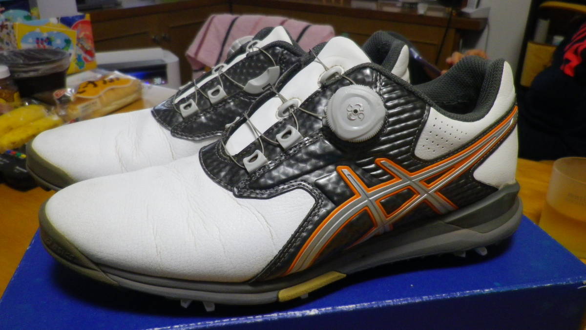 便利なダイヤル式★アシックス★ゴルフシューズ　GEL-ACETOUR　定価24800円★　25.5cm　3Eサイズ　★NO，92