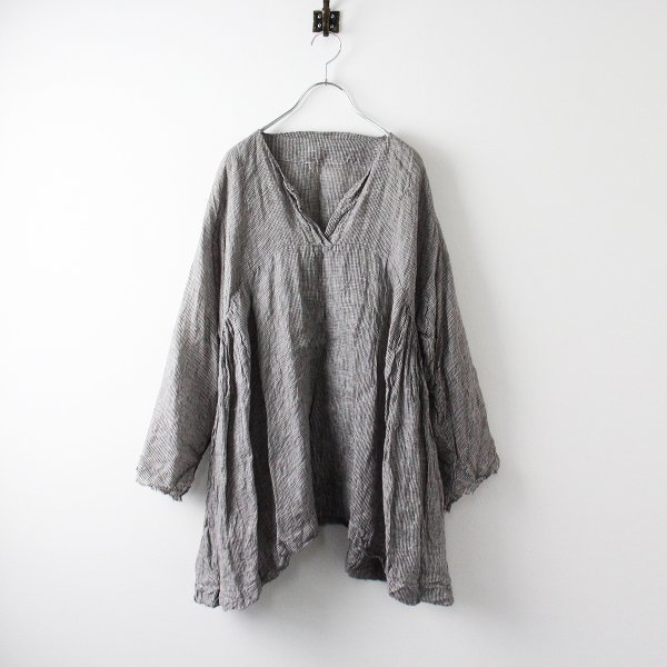 j.s LUXE DANIELA GREGIS ダニエラグレジス リネン Vネックサイド