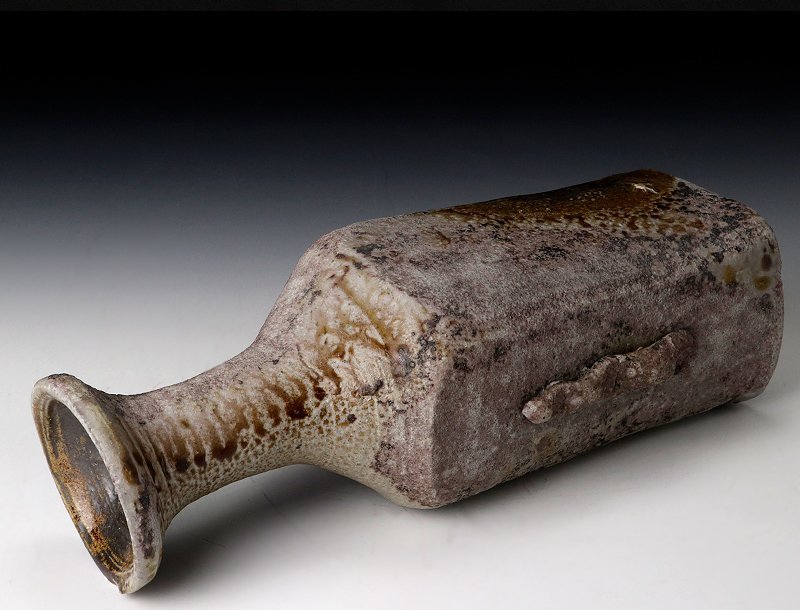 茶道具宗完花押唐銅花入 茶道具独楽 【古美味】最高の出来！原田