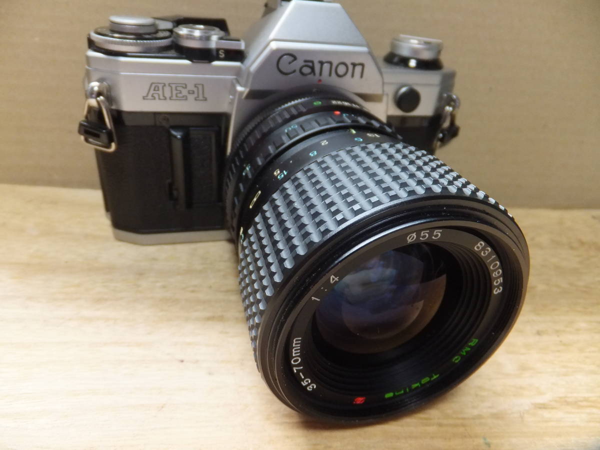 Canon AE-1 + レンズ 2.8/28 ， 1.8/50 ， 5.6/300 他 ボディ レンズ
