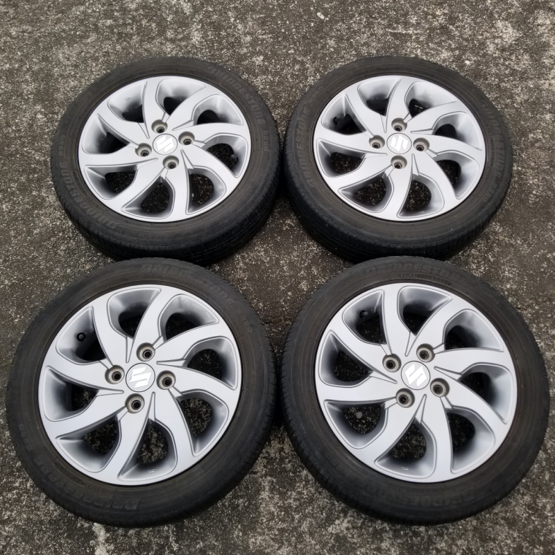 スズキ純正 SUZUKI 14インチアルミホイールセット 4本 パレットSW リミテッドII MRワゴンR アルトラパン エブリイワゴン スペーシア セルボ