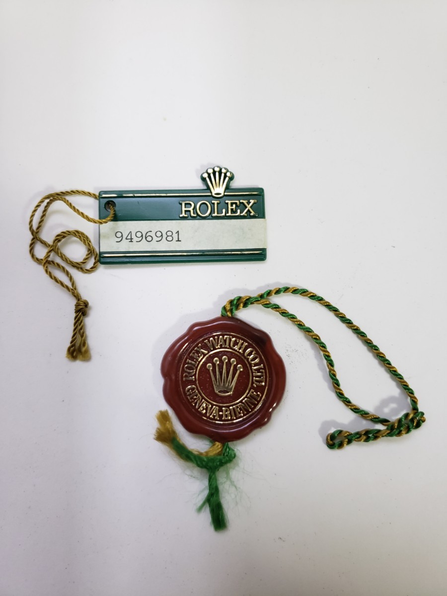 ロレックス 1980年代 グリーンタグ クロノメータータグ ROLEX red tag green tag