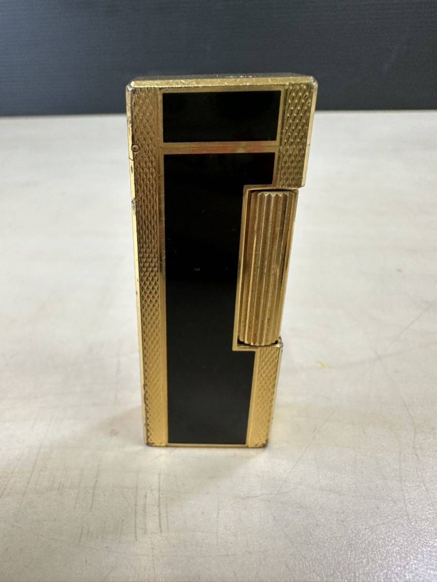 dunhill ダンヒル ガスライター ゴールドカラー ブラック 【公式通販】