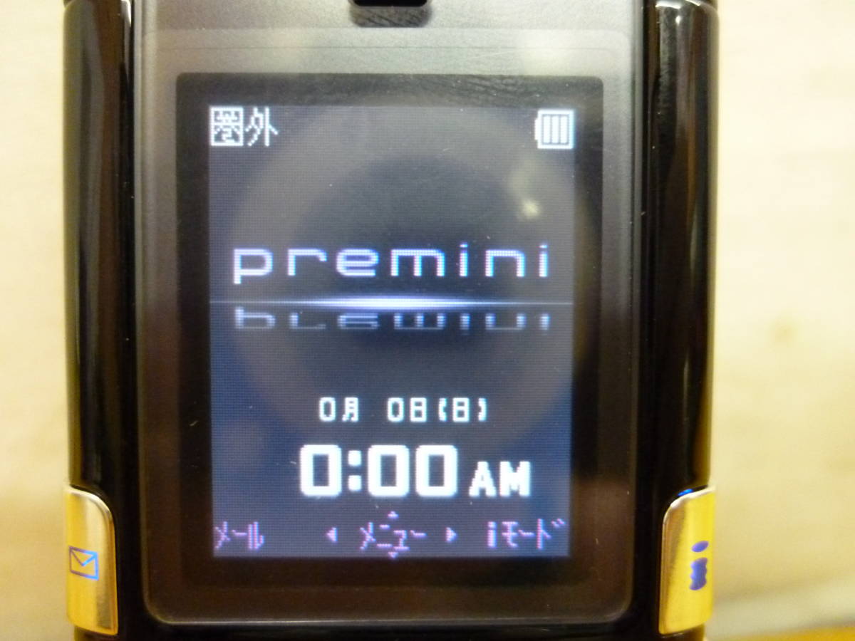 DD218 SONY 携帯電話 SO213i mova ムーバ(2G) ブラック premini 2004年