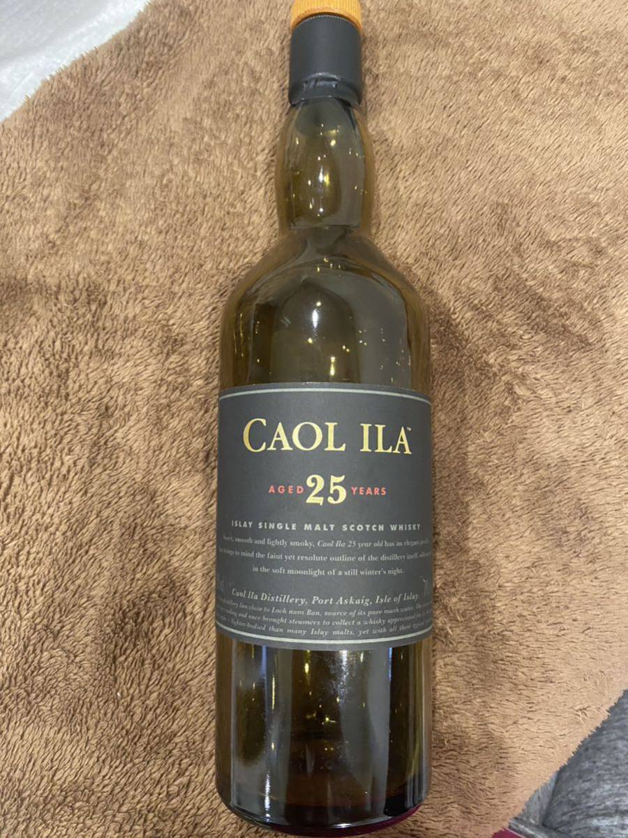 CAOL ILAカリラ25年シングルモルトウイスキー空瓶&化粧箱付き CAOL ILA カリラ 25年 43％ 700ml シングルモルト スコッチ ウイスキー