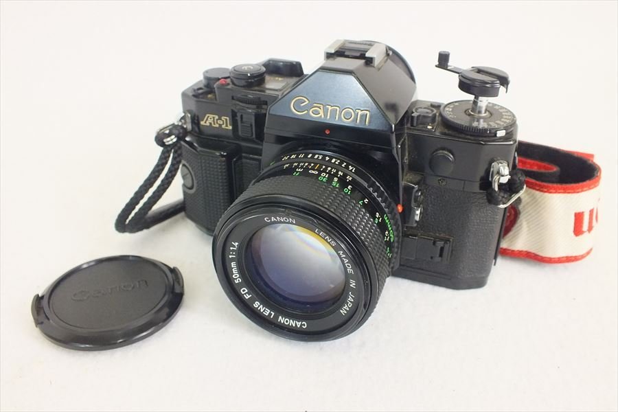 ◇Canon キャノン A-1 フィルム一眼レフカメラ NEW FD 50mm 1.4 中古