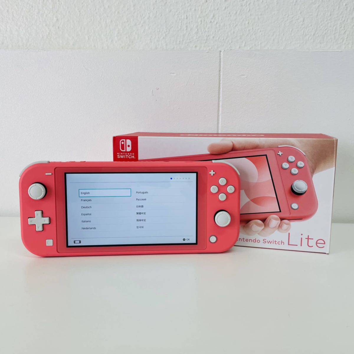 ニンテンドー スイッチライト 本体 コーラルピンク 動作確認済み