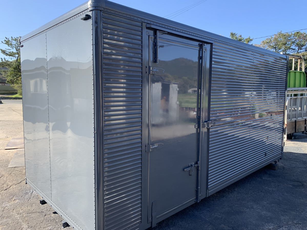 No.753 アルミバン 3t 車 アルミ 箱 バイク 倉庫 トラック コンテナ