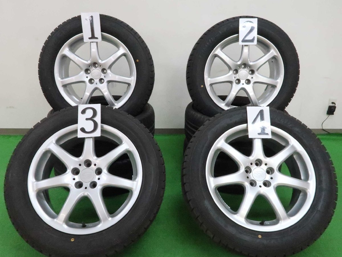 4本 スバル 純正 17インチ ホイール 7J +48 5H 100 スタッドレス 未 