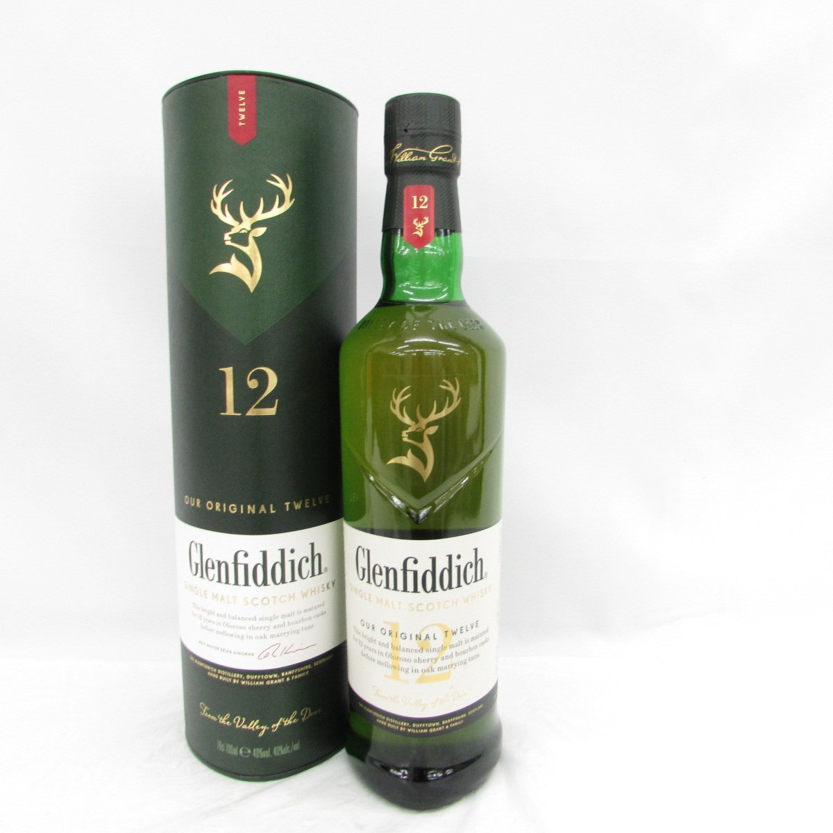 1円～【未開栓】Glenfiddich グレンフィディック 12年 シングルモルト スコッチ ウイスキー 700ml 40％ 箱付 11248404 0411