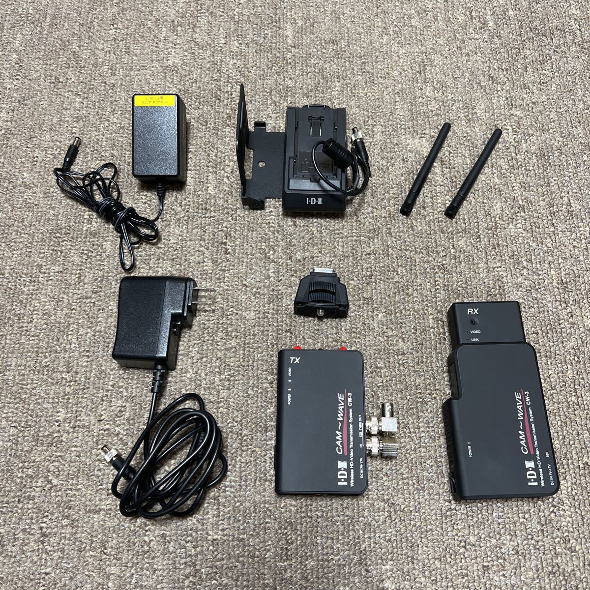 SDI映像・音声　ワイヤレス伝送装置　IDX CW-3 wireless HD-VIDEO