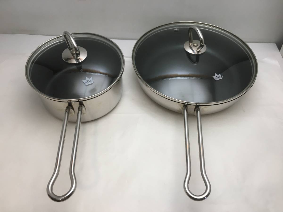 新品未使用品 SBS社 クーヘンクローネシリーズ ステンレス鍋　22㎝ 新品未使用品 SBS社 クーヘンクローネシリーズ ステンレス鍋 22